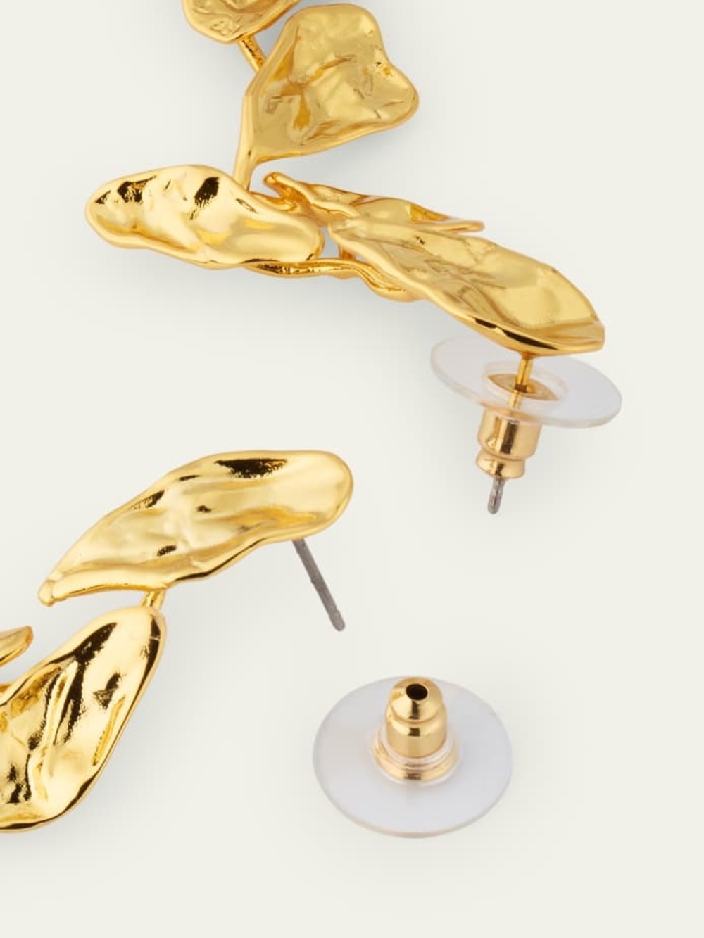 Alexis Bittar Mosaic Molten Gold Post Earrings - Picture 5 of 7